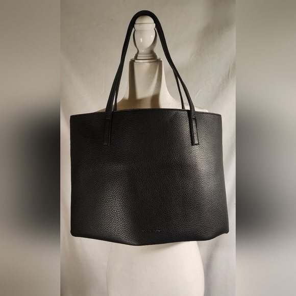 Vince Camuto Faux Leather Shoulder Bag Black & Gray - Picture 2 of 7
